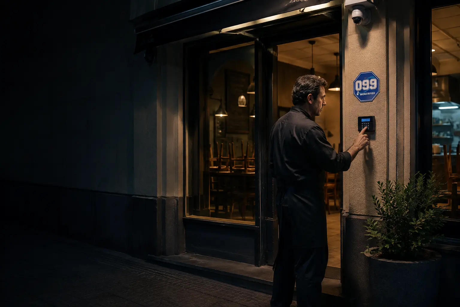 Seguridad para restaurantes, bares y cafeterías con 099 Monitoreo